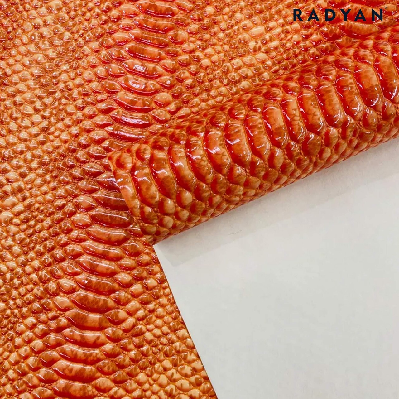 1 Yard Culebra Patent 3D Embossed Snake Skin Vinyl Fabric For Upholstery Handbags 54" Width